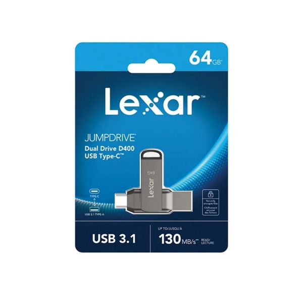 USB Lexar JumpDrive D400 64GB USB-C LJDD400064G-BNQNG