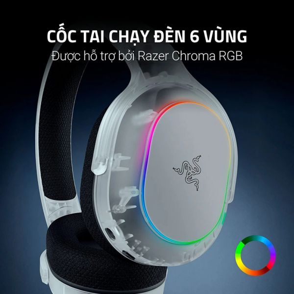 Tai nghe Razer Barracuda X Chroma Phantom White Edition