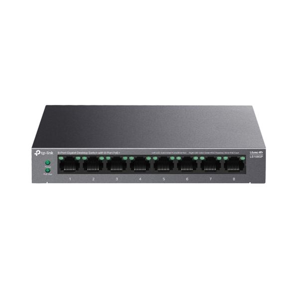 Switch Để Bàn Gigabit 8 Cổng với 8 Cổng PoE+ LS108GP