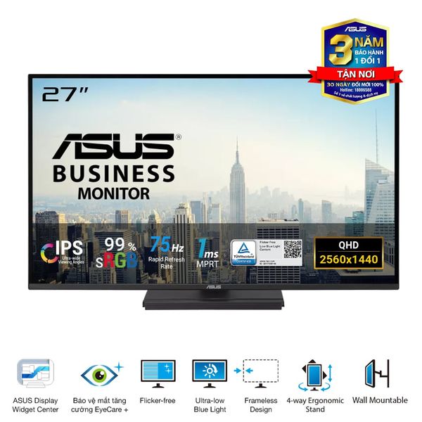 Màn Hình ASUS VA27AQSE (27 inch - IPS - 2K - 75Hz - 1ms - Speaker)