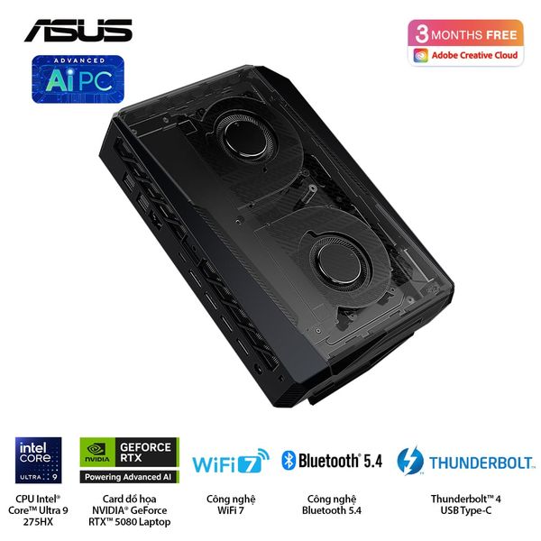 Bộ PC ASUS NUC RNUC15JNK RNUC15JNK7X569A0 (U7 255HX | 16GB (2x8GB) DDR5-6400 | 1TB Gen4 NVMe  | Wifi7 | RTX 5060 | Win11 ) - hỗ trợ OpenClaw, NemoClaw