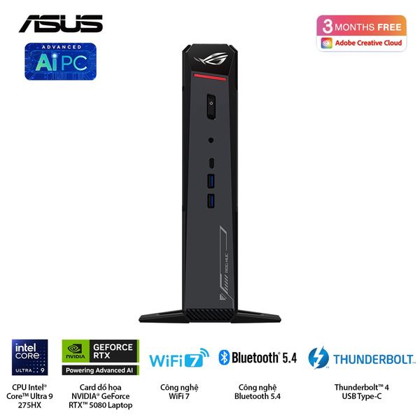 Bộ PC ASUS NUC RNUC15JNK RNUC15JNK7X569A0 (U7 255HX | 16GB (2x8GB) DDR5-6400 | 1TB Gen4 NVMe  | Wifi7 | RTX 5060 | Win11 ) - hỗ trợ OpenClaw, NemoClaw