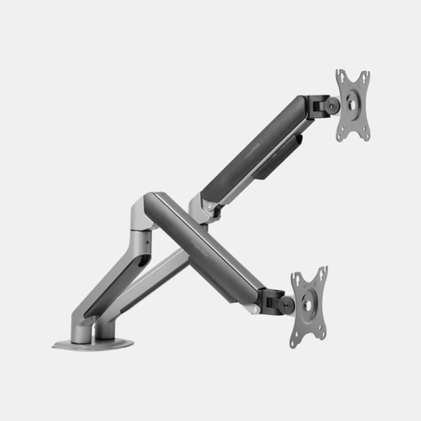Giá đỡ 2 màn hình HyperWork  T6 Pro Dual 2025 HPW-T6P.Dual.2025-GRY Đen xám (17- 32 inch)