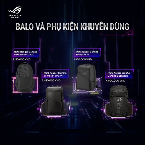 Laptop ASUS ROG Flow Z13 GZ302EAC-RU184WS (AMD Ryzen AI MAX+ 395 Processor 3.0GHz | 13.4 inch 2.5K IPS | Cảm ứng | 128GB | 1TB | Win 11 | Office)