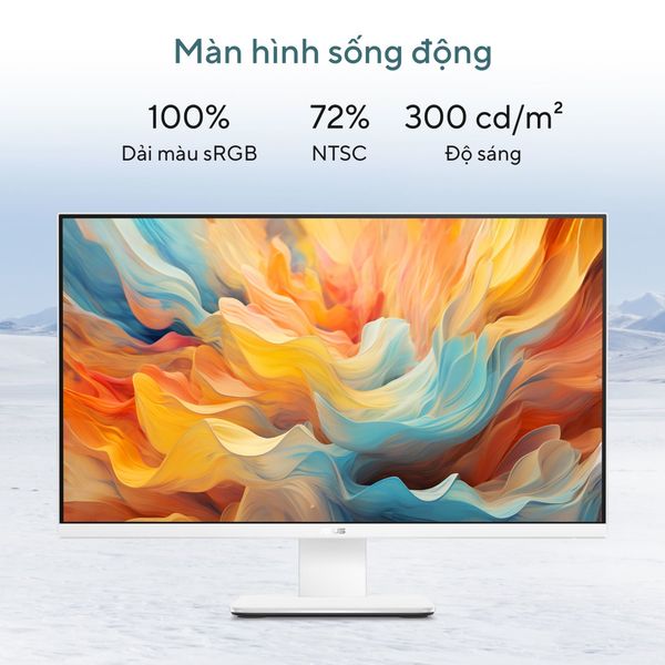 Máy tính để bàn All in one ASUS V440VAK-WPC408W (Intel Core 7 240H | 16GB | 512GB | 23.8 inch FHD 100Hz | WF6E/BT5.4 | CAM | MIC | WL_KB &M | 2Y-OSS | TRẮNG)