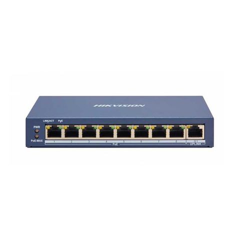 Switch mạng thông minh 8 cổng PoE Hikvision DS-3E1309P-EI