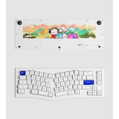 Bàn phím cơ AKKO ACR Pro Alice Plus - Spray paint White (Hotswap - RGB - AKKO CS switch Crystal)