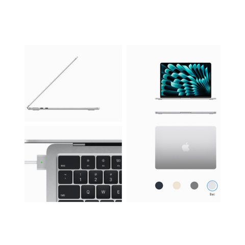 Laptop Apple Macbook Air 15 MQKT3SA/A (Apple M2 /8C | 10C | 15.3 inch | 8GB | 512GB | SILVER)