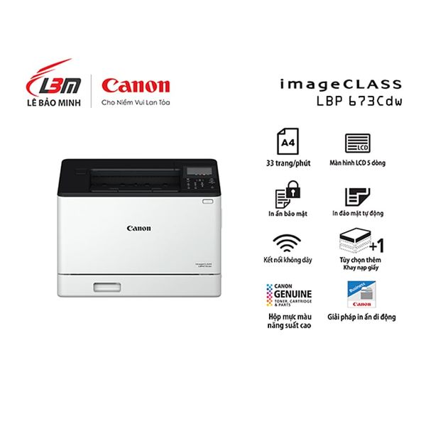 Máy In Canon LBP 673CDW - Laser màu đơn năng