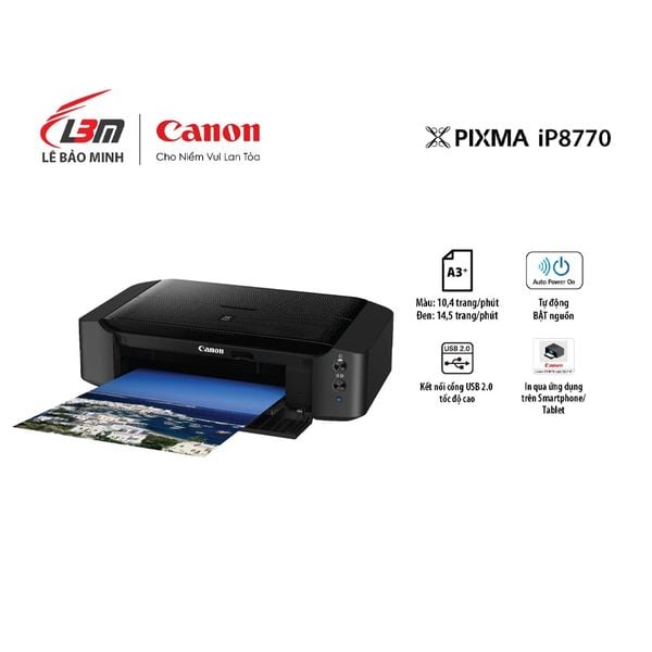 Máy In Canon IP 8770 - Phun màu đơn năng A3