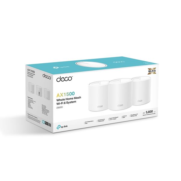Bộ phát wifi mesh TP-Link Deco X10 3 Pack Wireless AX1500Mbps