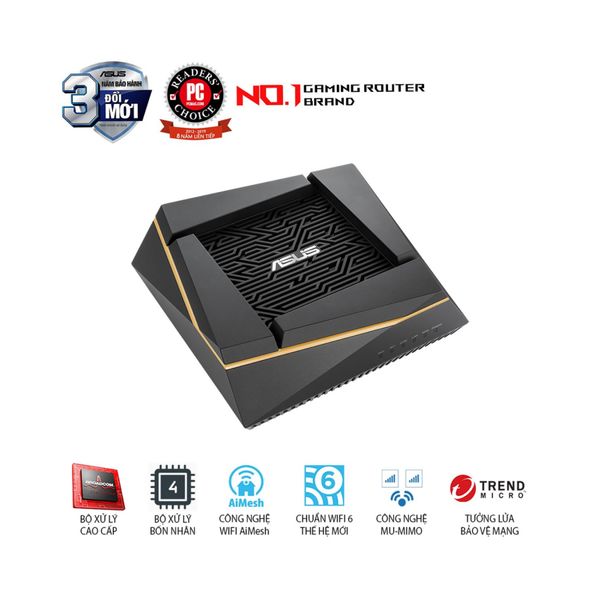Bộ phát Wifi ASUS RT-AX92U (Wifi 6/Mesh/AX6100)