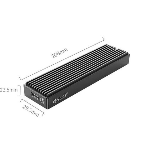 Hộp ổ cứng M.2 SSD ORICO M2PF-C3-BK Tốc độ 5Gbps.