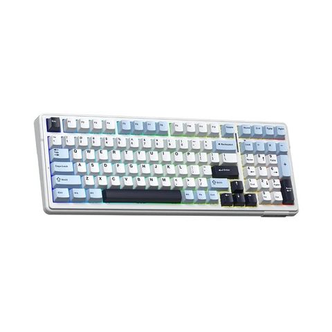Bàn phím cơ AULA F99 (Xanh dương/Trắng/Tím đậm) ,(TypeC + 2.4G + Bluetooth, Reaper switch, Led RGB)