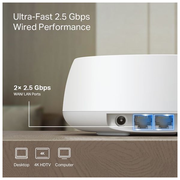 Router TP-Link Deco BE25 (2-Pack)  Mesh wifi 7 BE5000