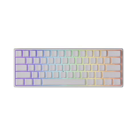 Bàn phím AKKO MonsGeek FUN60 Max SP White Akko Glare Magnetic Switches