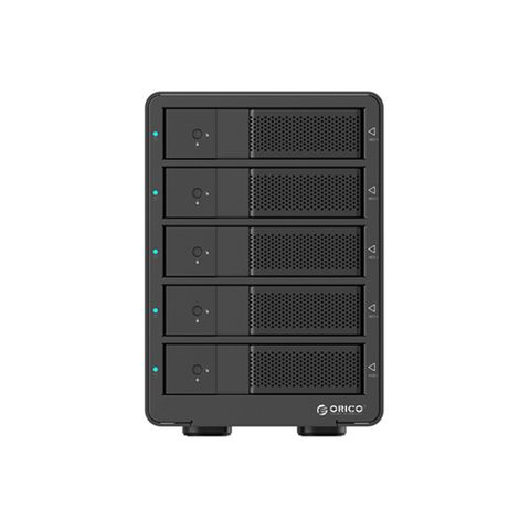 Hộp ổ cứng ORICO 3.5 inch 5 khe cắm SATA 3 USB 3.0 Type B - 9558U3-BK