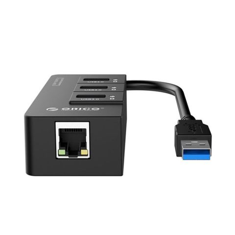 Bộ chia USB HUB ORICO 3 cổng USB 3.0 5Gbps, Lan Gigabit - HR01-U3