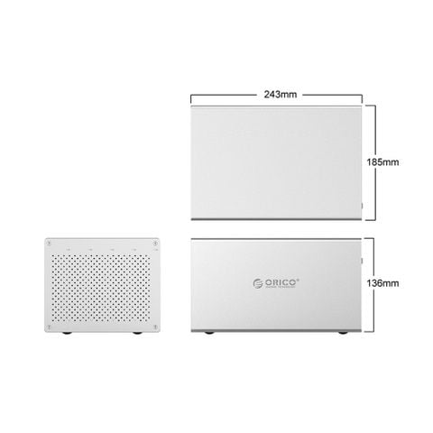 Hộp ổ cứng ORICO 3.5 inch 5 khe cắm SATA 3 USB 3.0 Type B - WS500U3