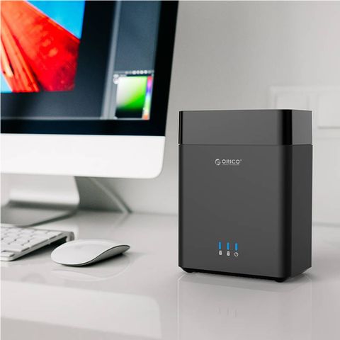 Hộp ổ cứng ORICO 3.5 inch 2 khe cắm SATA 3 USB 3.0 Type B - DS200U3