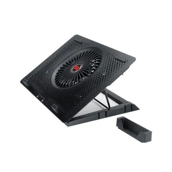 Đế tản nhiệt Laptop REDRAGON 15in 5FAN LED RGB+Gía ĐT Black IVY GCP500