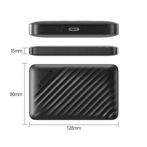 Hộp ổ cứng ORICO 2.5 inch SSD | HDD SATA 3 USB 3.0 - 2521U3-V1-BK