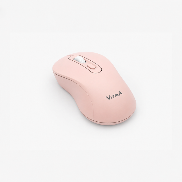 Chuột không dây VITRA W9 PRO WIRELESS 2.4Ghz + BLUETOOTH Hồng