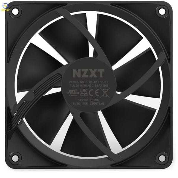 Fan Case NZXT F120RGB - 120mm RGB Fans - Single (Màu Đen) RF-R12SF-B1