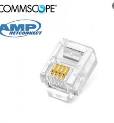 Hạt mạng dây thoại AMP RJ11 ( 100 chiếc/túi)