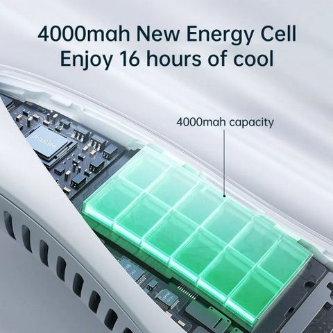 Quạt đeo cổ Jisulife NECK FAN LIFE3 FA14 4000mAh Trắng