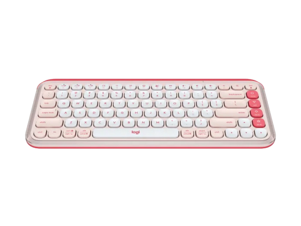 Bàn phím không dây Logitech POP Icon Keys Bluetooth Hồng & Trắng nhạt 920-013085