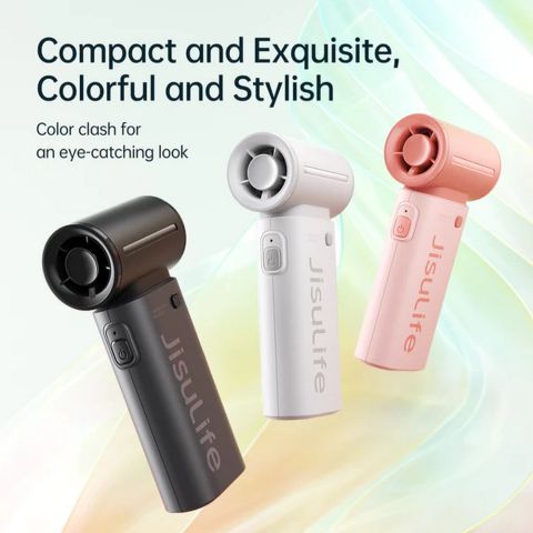 Quạt cầm tay Jisulife Life9 5000mAh Trắng