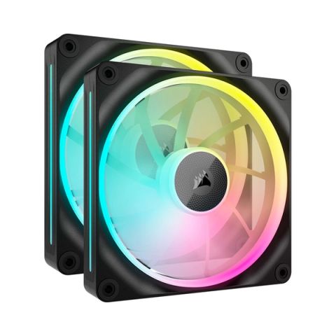 Bộ 2 quạt máy tính Corsair iCUE LINK LX140 RGB Black CO-9051028-WW