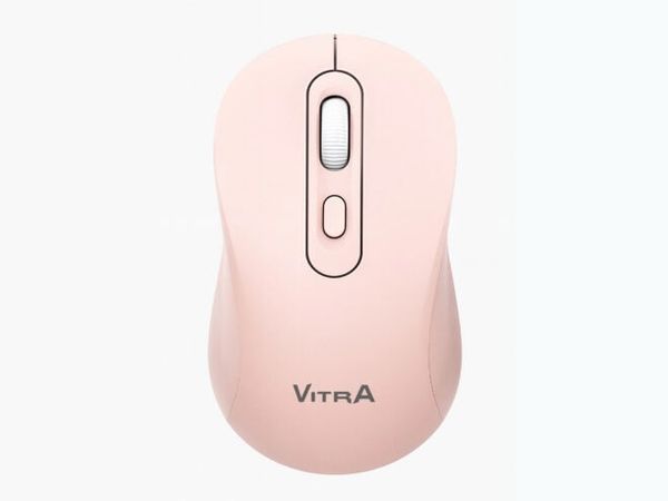 Chuột không dây VITRA W9 PRO WIRELESS 2.4Ghz + BLUETOOTH Hồng