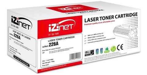 Hộp mực in Laser iziNet 226A - Dành cho máy in HP LaserJet Pro M402d/M402n/M402dn/M402dw. HP LaserJet Pro MFP M426fdn/M426fdw