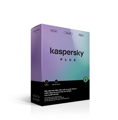 Phần mềm diệt virut Kaspersky Plus - 5U (5 thiết bị/ năm)