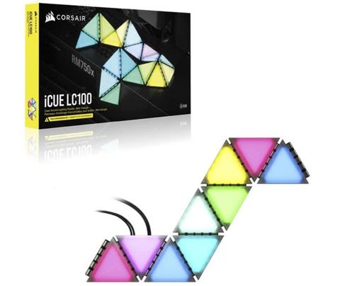 Bộ đèn chiếu sáng Corsair iCUE LC100 Smart Case Lighting Triangles, Expansion Kit CL-9011115-WW