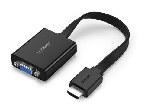 Cáp chuyển đổi từ HDMI sang VGA dẹt có Audio Ugreen 40248