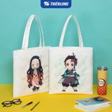 Túi vải Tote nền trắng TB-001/DS 