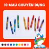  Bút sáp màu CR-C015 10 màu 