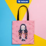  Túi vải Tote nền màu TB-001/DS Hồng 