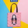  Túi vải Tote nền màu TB-001/DS Hồng 