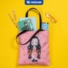  Túi vải Tote nền màu TB-001/DS Hồng 