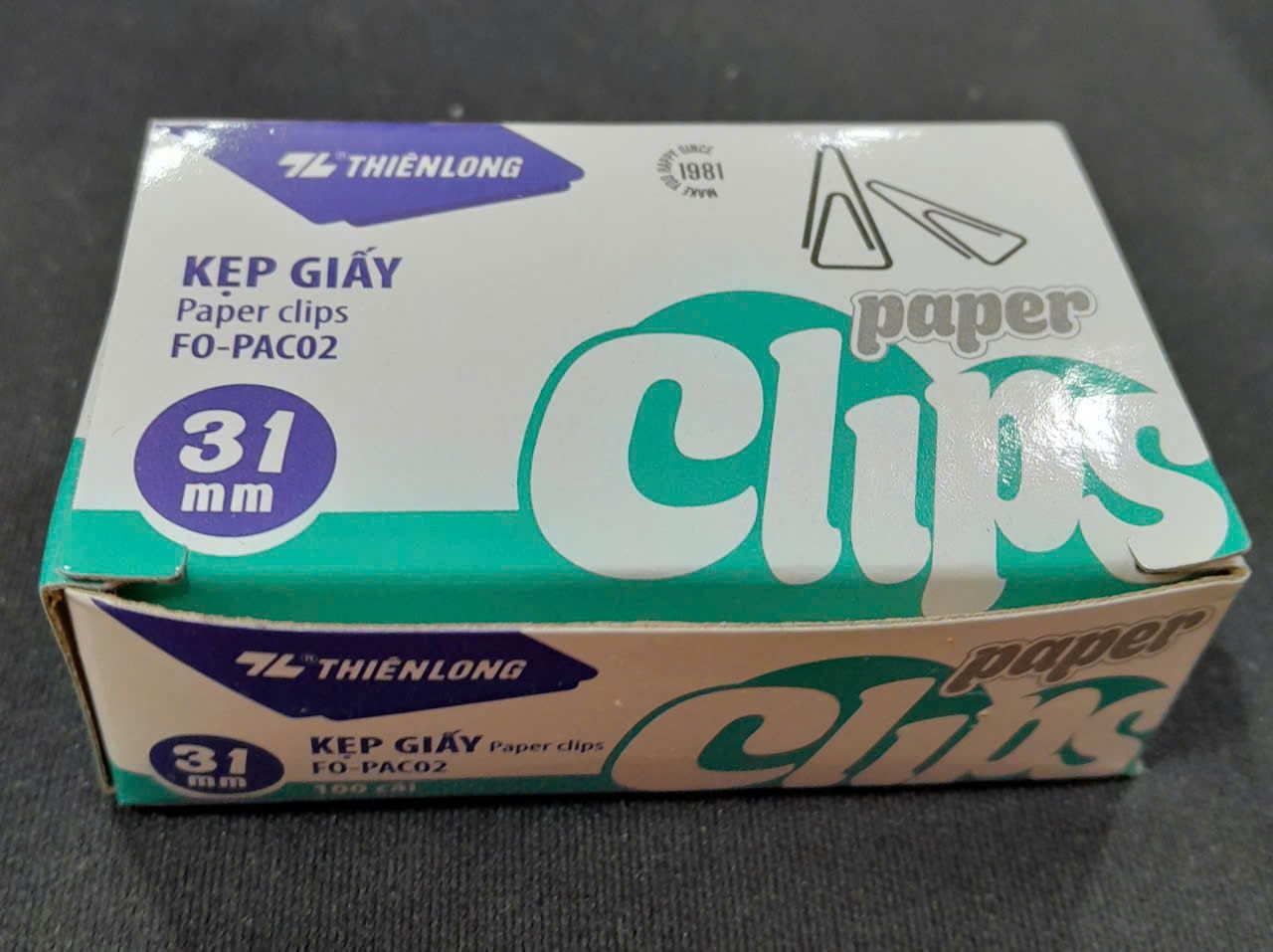  Kẹp giấy 31mm FO-PAC02 