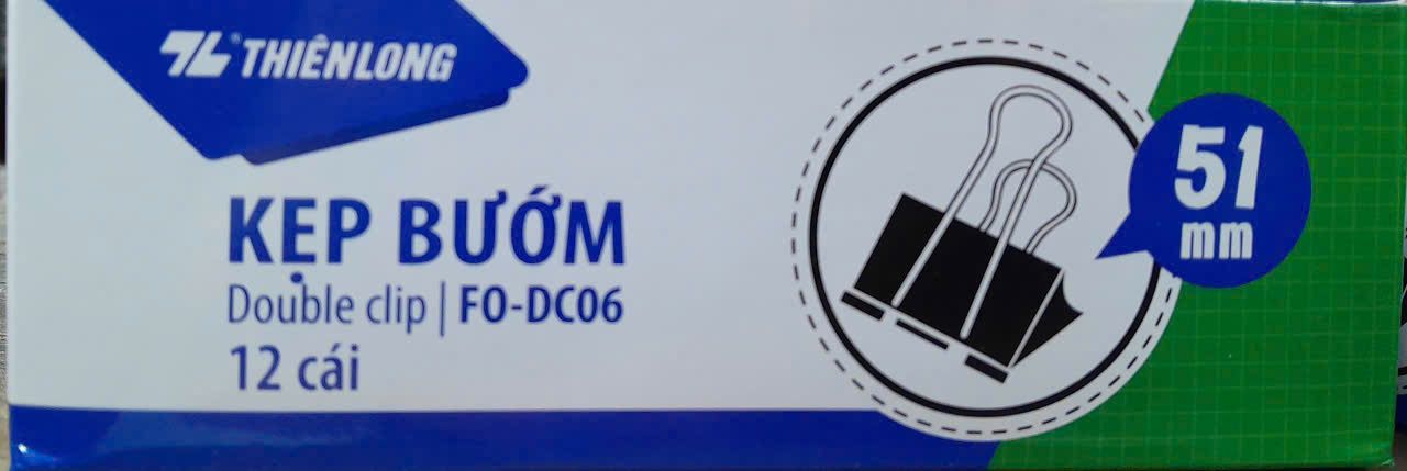  Kẹp bướm đen 51mm FO-DC06 