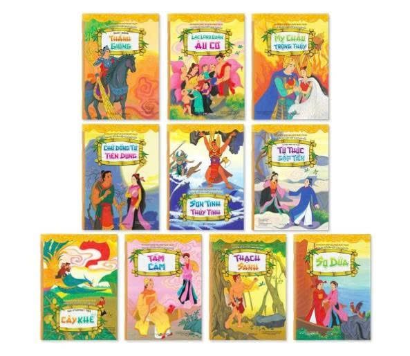 Truyện cổ tích Việt Nam đặc sắc, song ngữ, 10 tập 