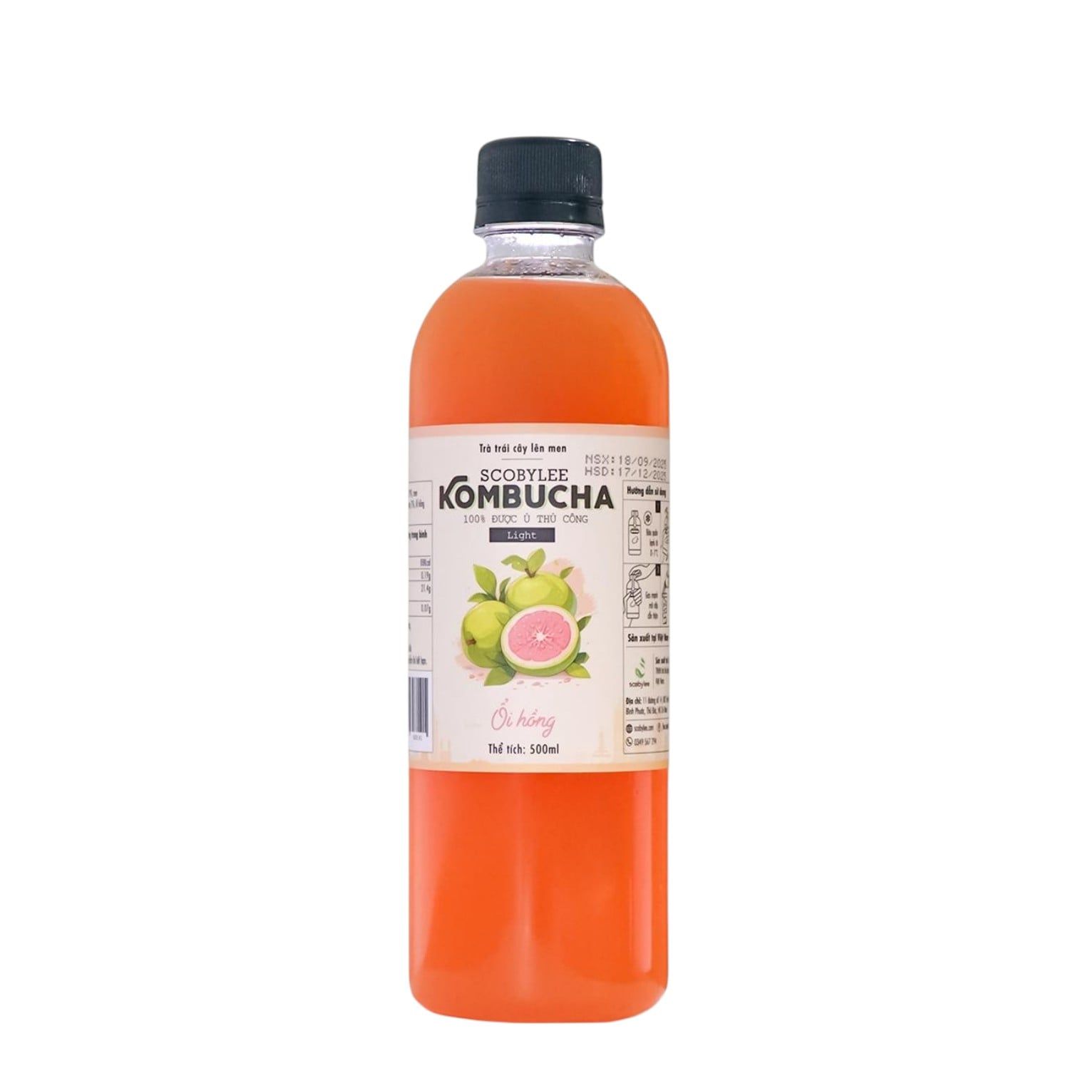 [B] Kombucha Ổi Hồng 500ML