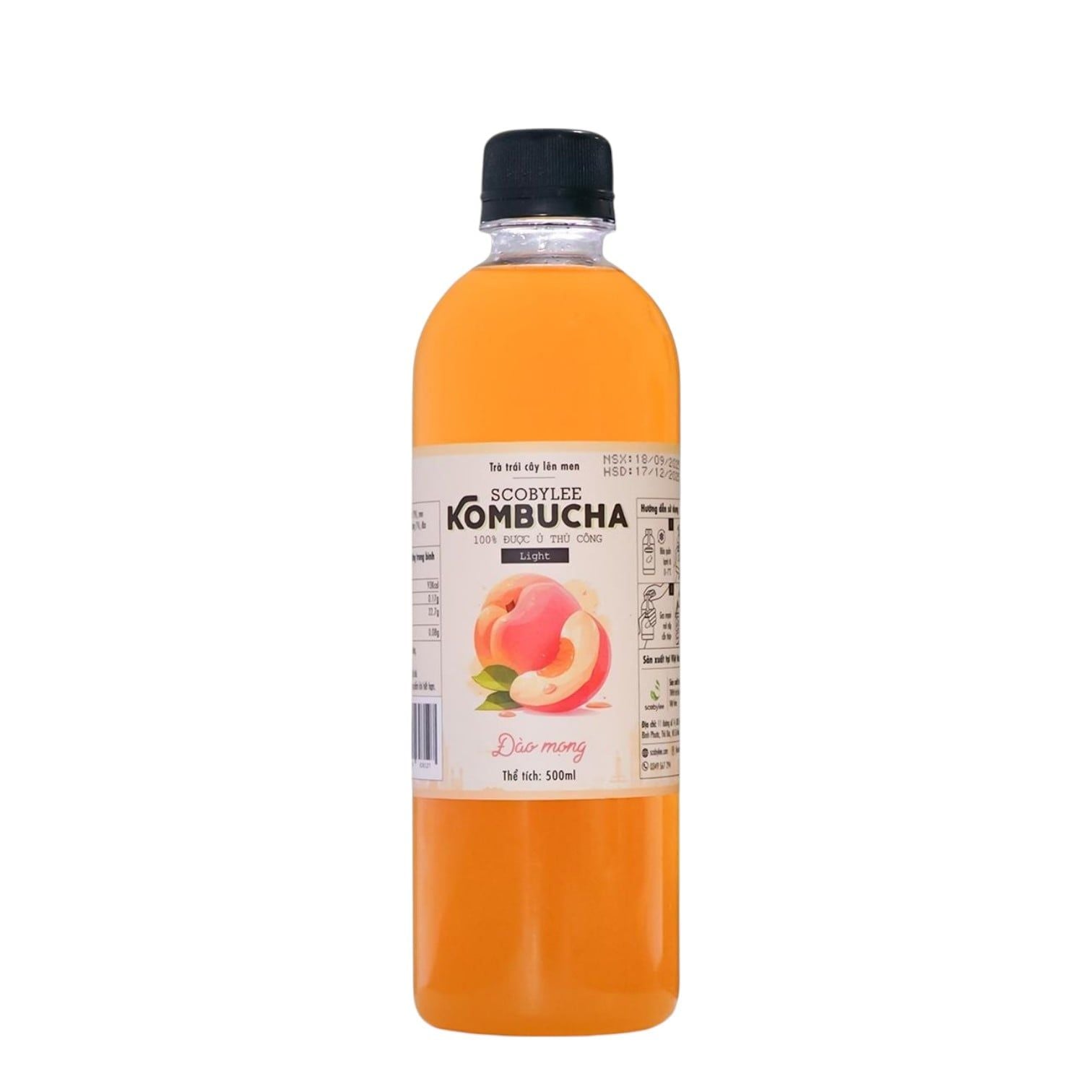 [B] Kombucha Đào Mọng 500ML