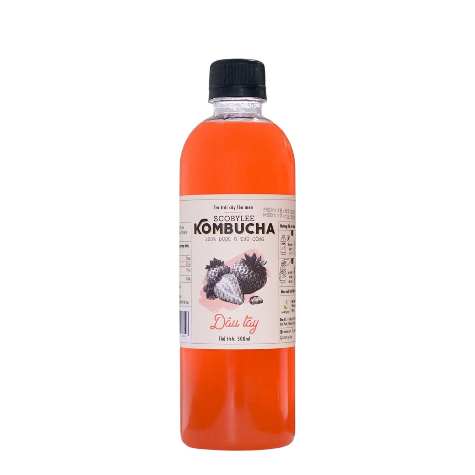 [B] Kombucha Dâu Tây 500ML