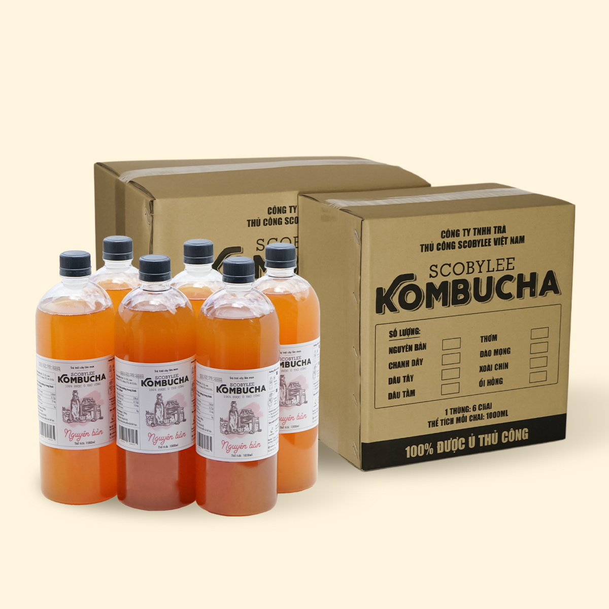 Kombucha Nguyên Bản Giá Sỉ Dùng Cho Pha Chế
